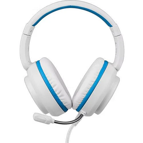 Auscultadores Gaming PS5 Deltaco GAM-127-W - Branco/Azul - Image 5