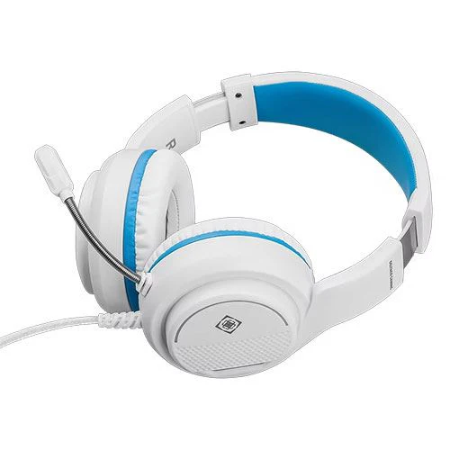 Auscultadores Gaming PS5 Deltaco GAM-127-W - Branco/Azul - Image 6