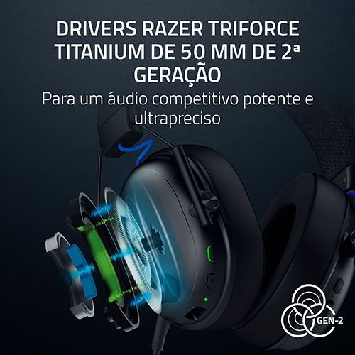 Auscultadores Gaming Razer BlackShark V3 para Playstation - Preto - Image 4