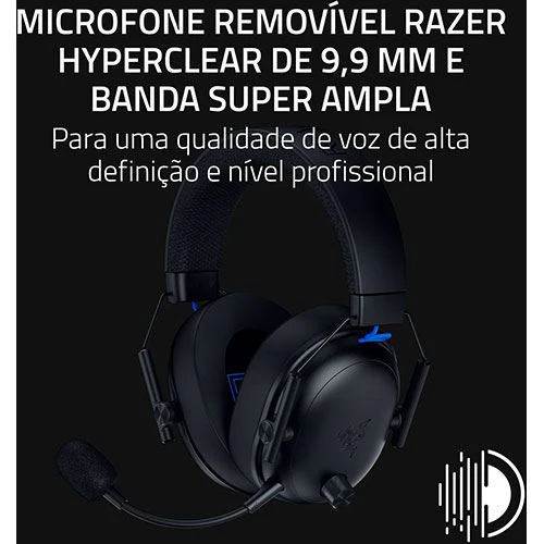 Auscultadores Gaming Razer BlackShark V3 para Playstation - Preto - Image 5