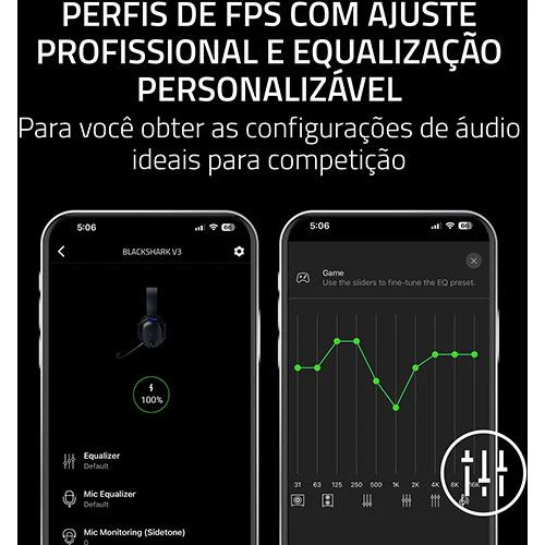 Auscultadores Gaming Razer BlackShark V3 para Playstation - Preto - Image 7