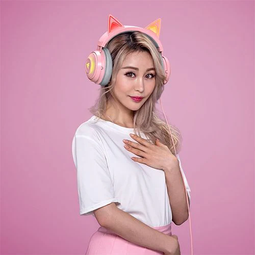 Auscultadores Gaming Razer Kraken Kitty Edition - Quartzo - Image 6