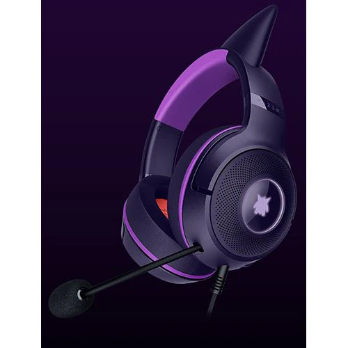 Auscultadores Gaming Razer Kraken Kitty V2 - Pokémon Gengar Edition - Image 5