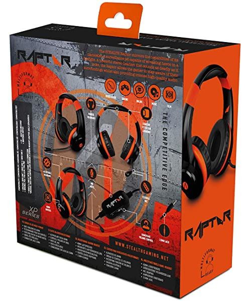 Auscultadores Gaming s XP-Raptor | Multiplataforma - Preto | Laranja - Preto/Laranja - Image 3