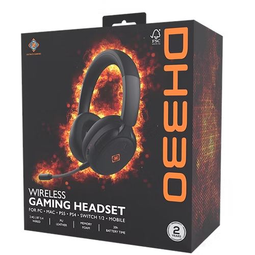 Auscultadores Gaming sem Fios Deltaco DH330 - Preto - Image 7
