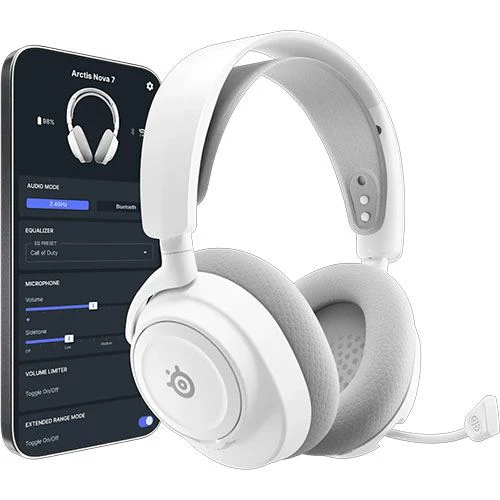 Auscultadores Gaming Steelseries Arctis Nova 7 Wireless Gen 2 - Branco - Image 2