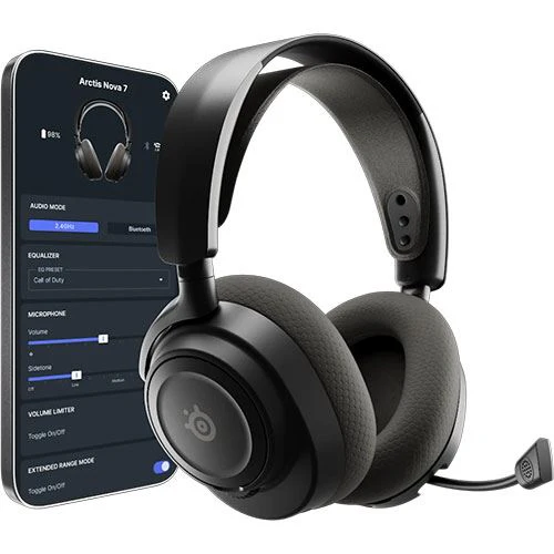 Auscultadores Gaming Steelseries Arctis Nova 7 Wireless Gen 2 - Preto - Image 2