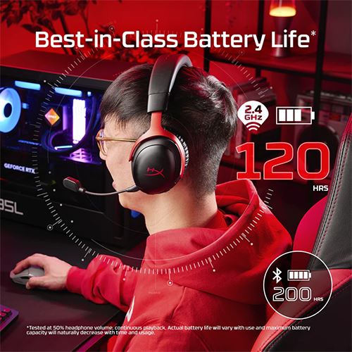 Auscultadores Gaming Wireless HyperX Cloud III S - Preto - Image 2