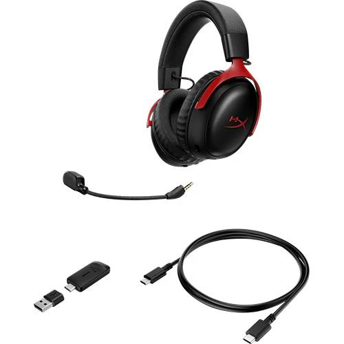 Auscultadores Gaming Wireless HyperX Cloud III S - Preto e Vermelho - Image 13
