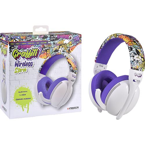 Auscultadores Gaming Wireless Indeca Graffitti para PS5 - Image 2