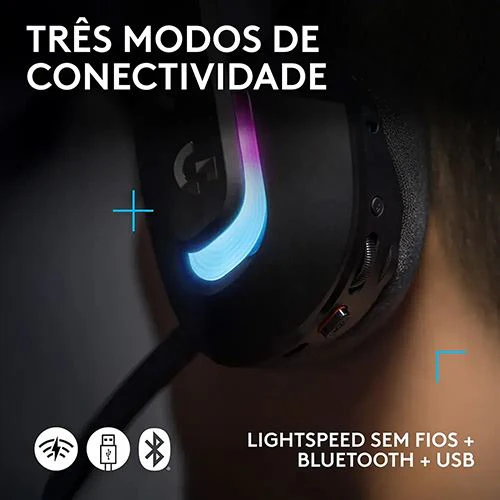 Auscultadores Gaming Wireless Logitech G522 - Preto - Image 5
