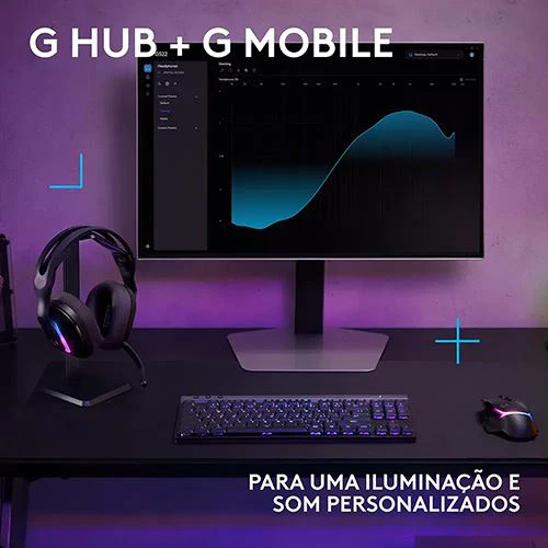 Auscultadores Gaming Wireless Logitech G522 - Preto - Image 7
