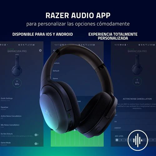 Auscultadores Gaming Wireless Razer Barracuda - Preto - Image 6