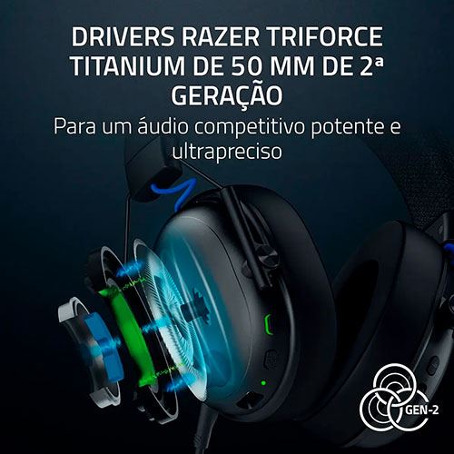 Auscultadores Gaming Wireless Razer BlackShark V3 para PlayStation - Preto - Image 6