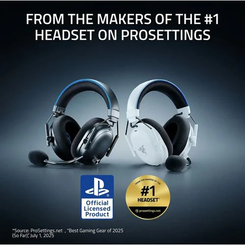 Auscultadores Gaming Wireless Razer BlackShark V3 Pro for PlayStation - Preto - Image 4
