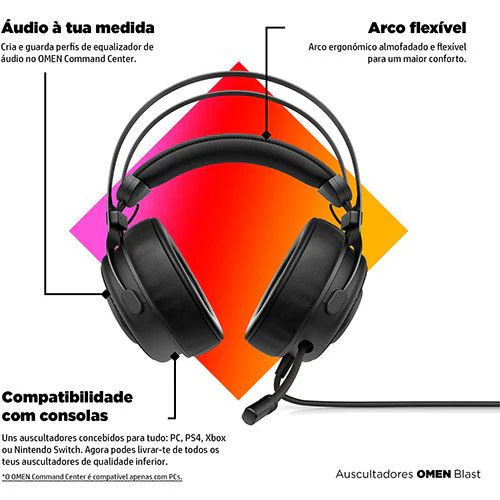 Auscultadores Gaming OMEN by HP Blast - Preto - Image 6