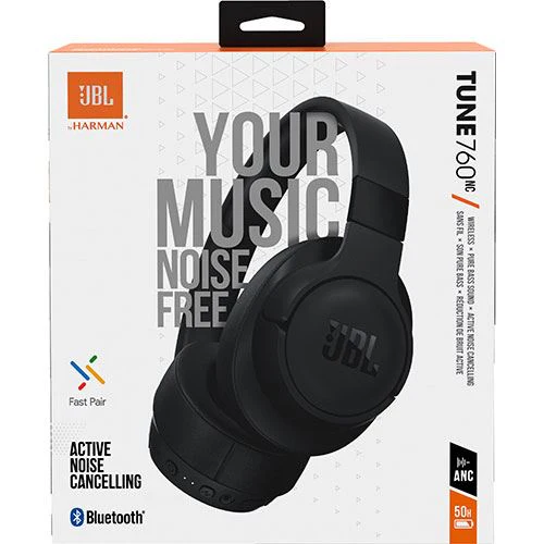 Auscultadores Noise Cancelling Bluetooth JBL Tune 760 - Preto - Image 6
