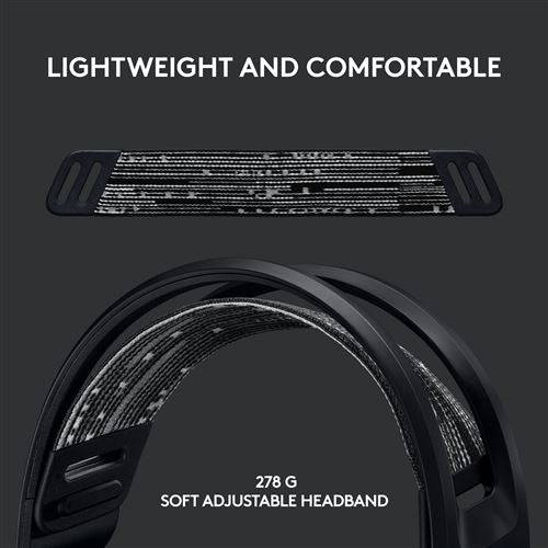 Auscultadores Gaming Wireless Logitech G733 Lightspeed RGB - Preto - Image 2