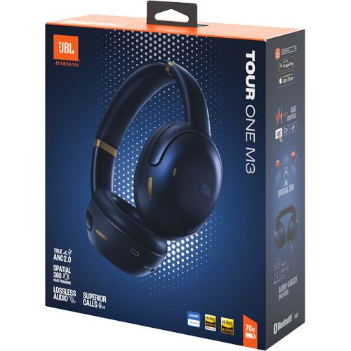 Auscultadores Noise Cancelling Bluetooth JBL Tour One M3 - Azul - Image 12