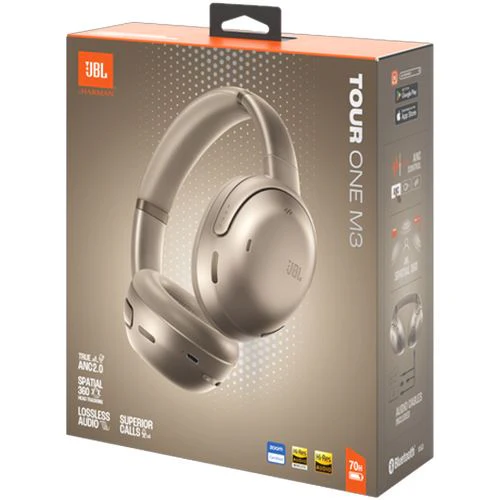 Auscultadores Noise Cancelling Bluetooth JBL Tour One M3 - Dourado - Image 12