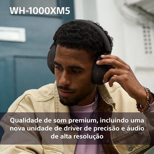 Auscultadores Noise Cancelling Bluetooth Sony WH-1000XM5SAB - Preto - Image 10