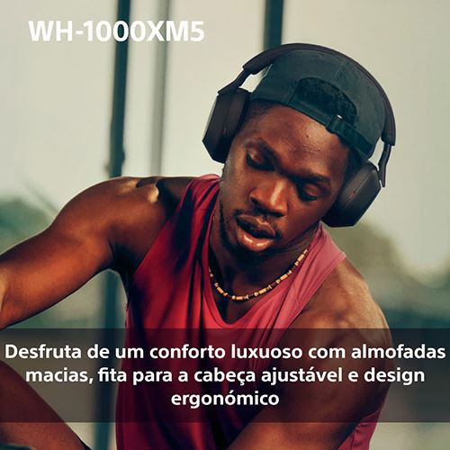 Auscultadores Noise Cancelling Bluetooth Sony WH-1000XM5SAB - Preto - Image 13