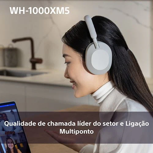 Auscultadores Noise Cancelling Bluetooth Sony WH-1000XM5SAB - Preto - Image 14