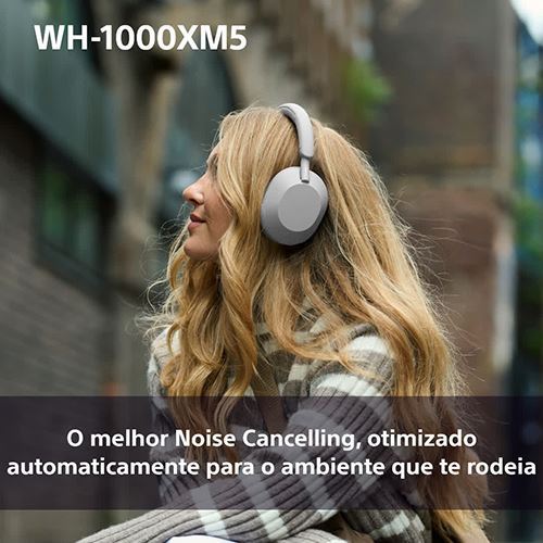 Auscultadores Noise Cancelling Bluetooth Sony WH-1000XM5SAB - Preto - Image 9