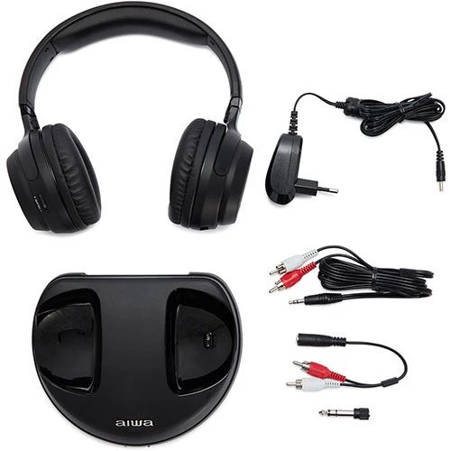 Auscultadores Wireless Aiwa WHF-880 - Preto - Image 6