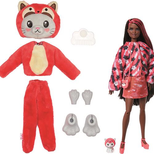 Barbie Cutie Reveal: Gatinho Disfarçado de Panda Vermelho - Mattel - Image 2