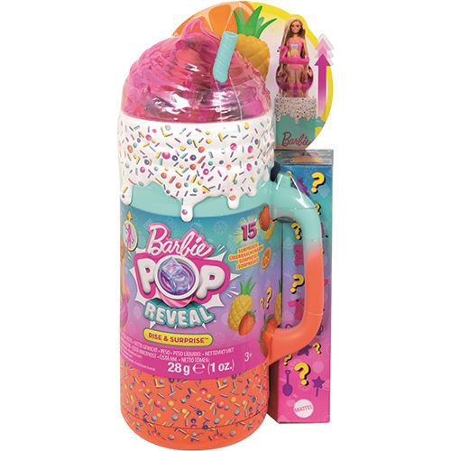 Barbie Pop Reveal Boneca e Acessórios - Série Frutas - Smoothie Tropical - Mattel