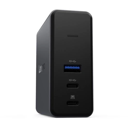 Base Carregamento (Dock Station) GaN Lenovo 5 em 1 - 65W - Preto - Image 3