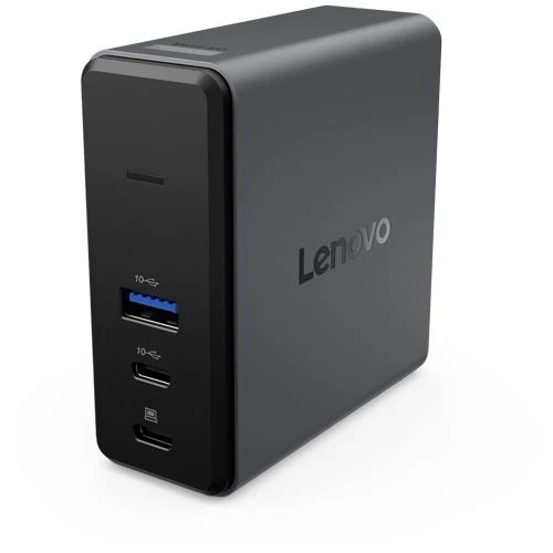 Base Carregamento (Dock Station) GaN Lenovo 5 em 1 - 65W - Preto - Image 5