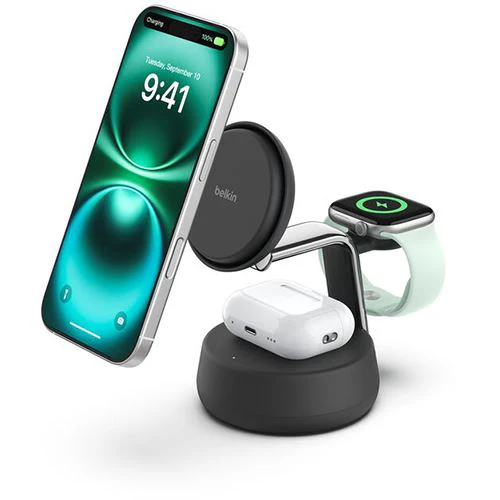 Base de Carregamento 3 em 1 Belkin UltraCharge Pro - Preto - Image 5