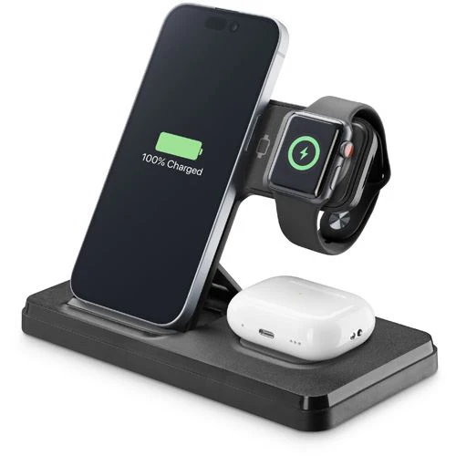 Base de Carregamento Wireless 3-1 Cellullarline - Preto - Image 4