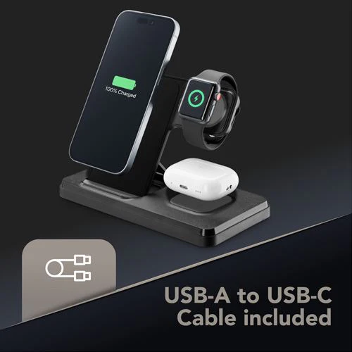 Base de Carregamento Wireless 3-1 Cellullarline - Preto - Image 8
