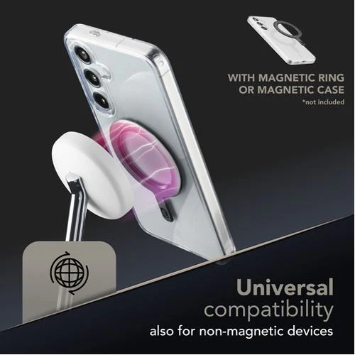 Base de Carregamento Wireless QI2 Cellularline Mag Duo 2 em 1 - Branco - Image 5