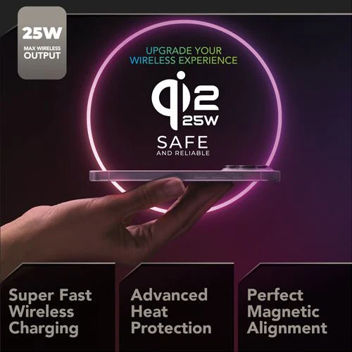 Base de Carregamento Wireless QI2 Cellularline Mag Trio 3 em 1 - Branco - Image 4