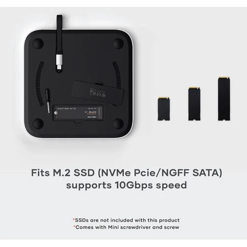 Base Hub Adaptador Satechi ST-GMMSHS para Mac mini/Studio 7 Portas + NVMe SSD - Image 8