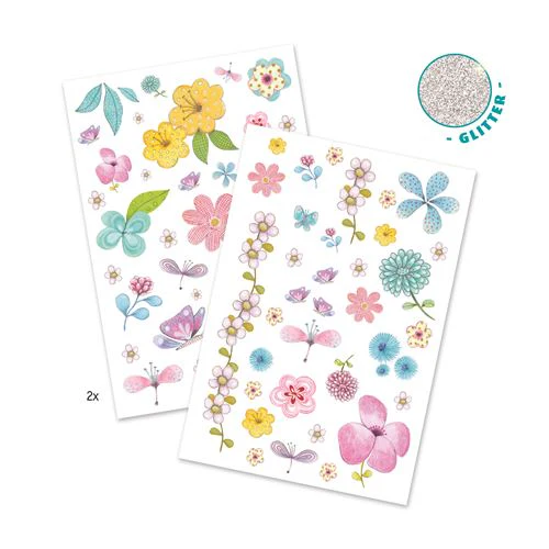 Belas Flores do Campo - 50 Tatuagens c/ Glitter - Image 2