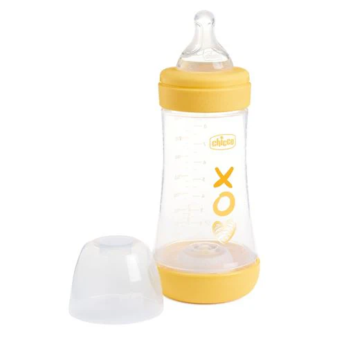 Biberão Perfect5 PP 240ml Medium +2 Meses - Amarelo - Chicco - Image 2