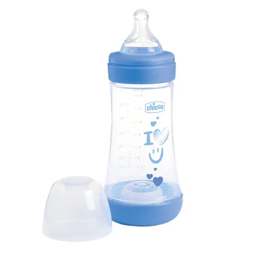 Biberão Perfect5 PP 240ml Medium +2 Meses - Azul - Chicco - Image 2