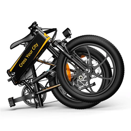 Bicicleta Elétrica ADO A20 XE Cross-Country Preto/Amarelo 20" - Image 4
