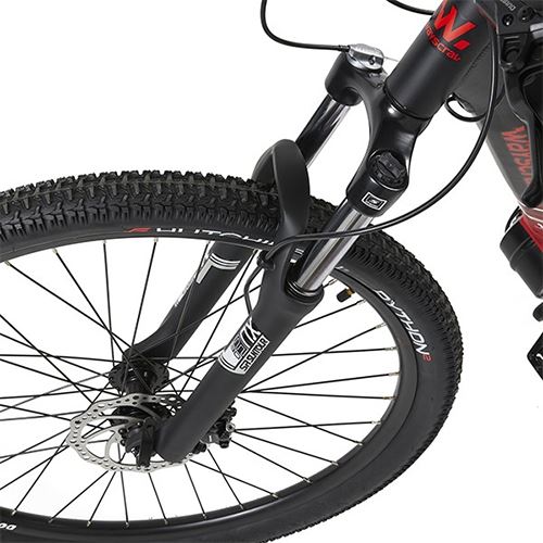 Bicicleta Elétrica Wayscral Anyway E300 27,5'' - Preto | Vermelho - Image 7