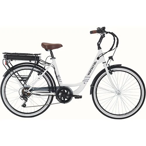 Bicicleta Elétrica Wayscral Everyway E100 26" - Branco - Image 2