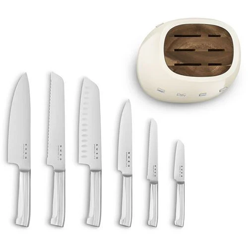 Bloco + 6 Facas Smeg KBSF02CR - Creme - Outlet - Grade A - Image 6