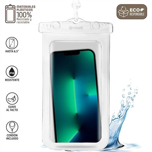 Bolsa Aquática Muvit Para Smartphones 6.5 '' - Branco - Image 2