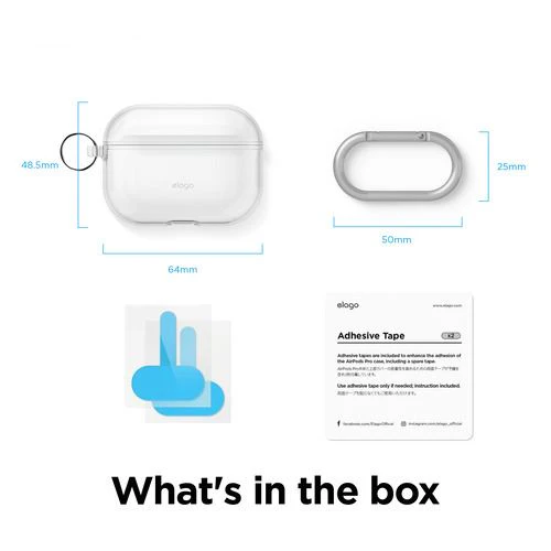Bolsa de Transporte para Airpods Elago TPU Hang Versão Pro 2 com Mosquetão - Image 5