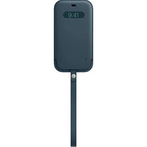 Bolsa em Pele Apple com MagSafe para Apple iPhone 12 Pro Max - Azul Báltico - Image 2