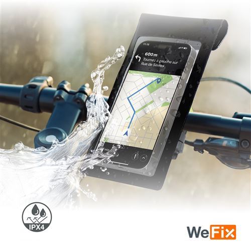 Bolsa Impermeável Universal Wefix até 6,9" com Suporte para Bicicleta - Preto - Image 5